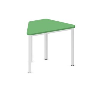 Tavolo trapezio QUADRIFOGLIO Linea EDUCATIONAL - Dim. in cm 90X57X71 cm Piano in melaminico SP. 25mm - Gamba Quadrata (CON TELAIO)
